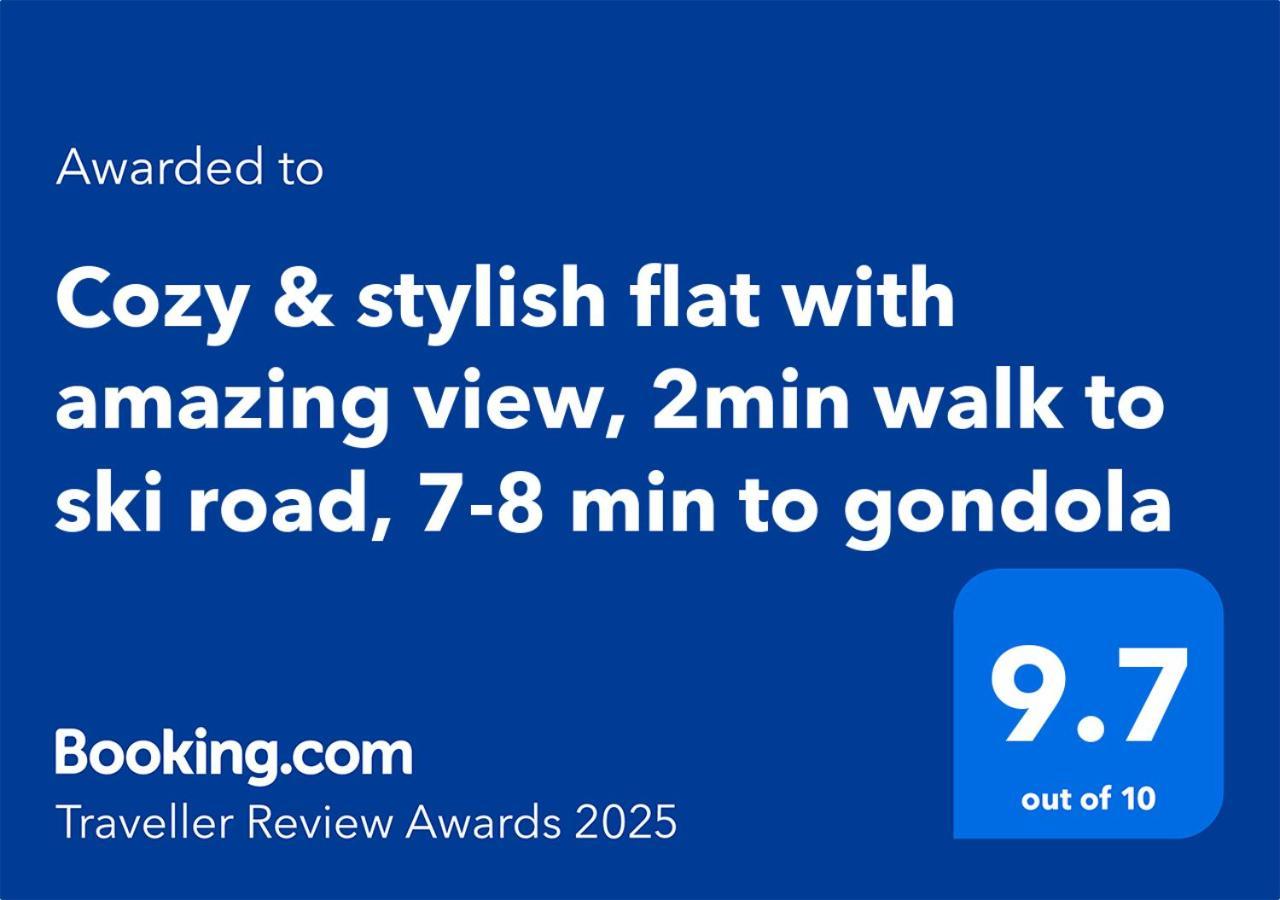 בנסקו Cozy & Stylish Flat With Amazing View, 2Min Walk To Ski Road, 7-8 Min To Gondola מראה חיצוני תמונה
